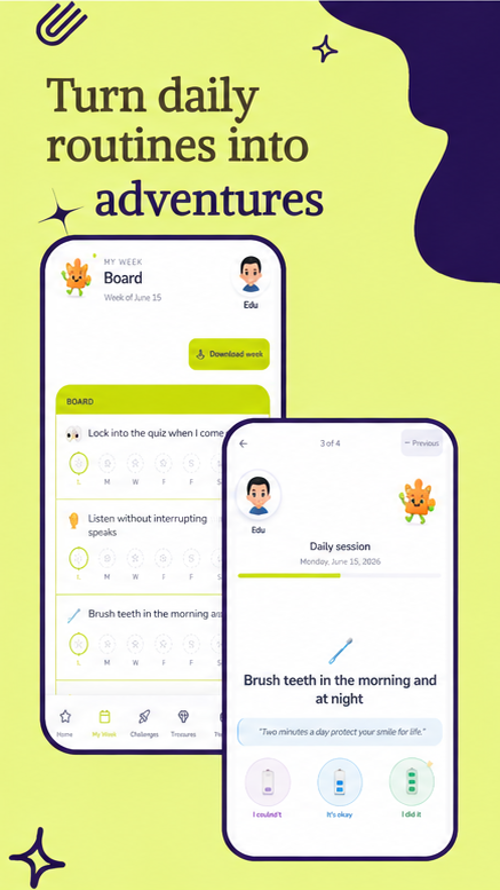 Constancia con las rutinas diarias en la app Viku