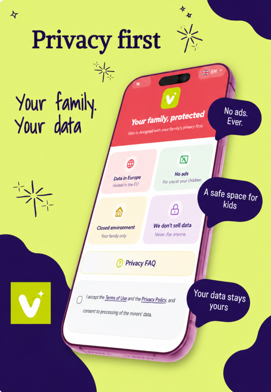Seguridad y privacidad familiar en Viku